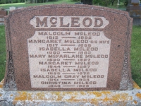 Malcolm McLeod Family Grave