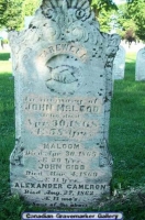 John McLeod Headstone St Andrew/St James Cemetary