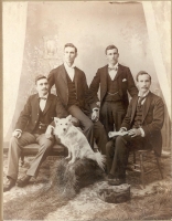 George Duncan McLeod sitting right, other unknown
