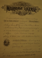 George D Macleod and Minnie Garrard Marriage