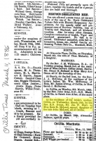 Kate McLeod James Blair Marriage Orillia Times 1886