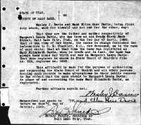 Margaret Laura Davis Birth Certificate Change