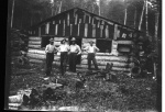 James Blair (second from left) George Duncan Macleod (third from left), maybe Fager Blair (James son) on right