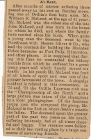 William Rutherford McLeod Newspaper Death Notice William Rutherford McLeod Newspaper Death Notice