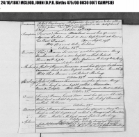 John McLeod Birth Notice