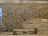 Orillia Birdseye View 1875 with John McLeod House